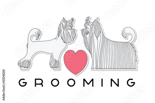Pet grooming poster