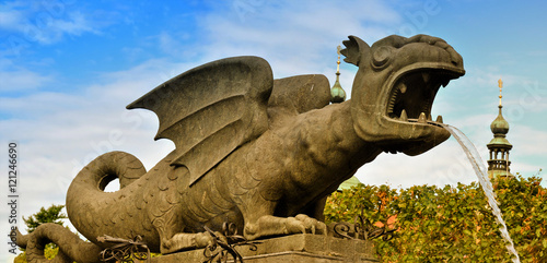 Obraz na plátne Lindwurm Klagenfurt