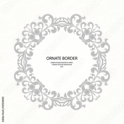 Decorative borders. Graphic design page.