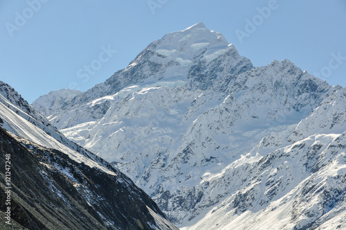 Mount Cook in Aoraki/Mount Cook National Park, New Zealand