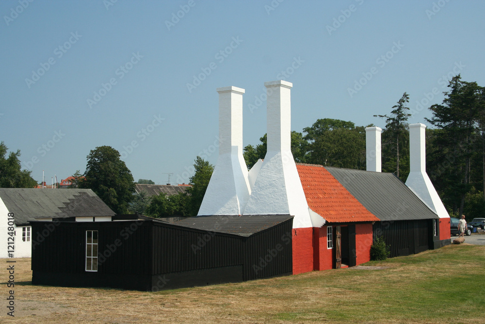 Traditional smokehouses in Bornholm