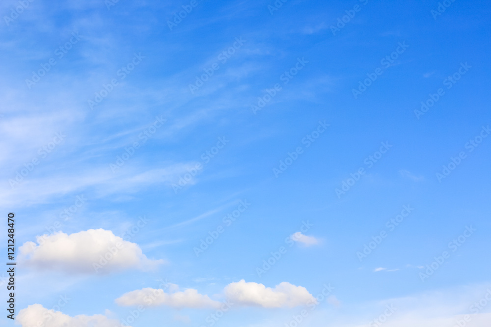 Clear blue sky with cloudy as a background wallpaper, pastel sky wallpaper  Stock Photo | Adobe Stock