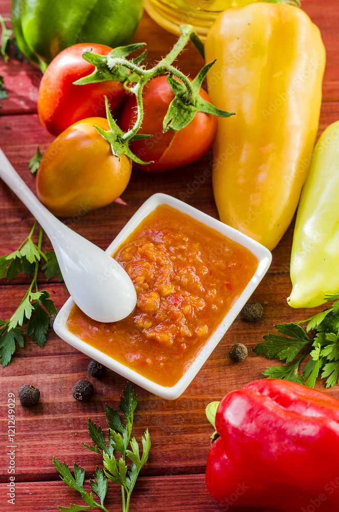 hot sauce adjika hot sauce adjika
