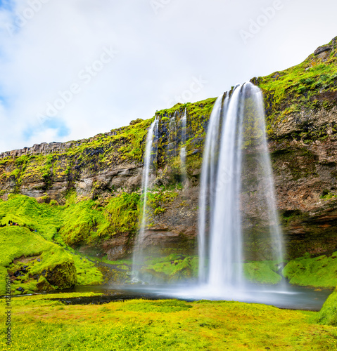 View of Seljalandsfoss waterfall - Iceland