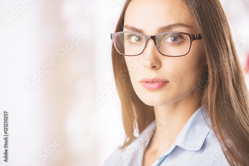 Attractive female in glasses