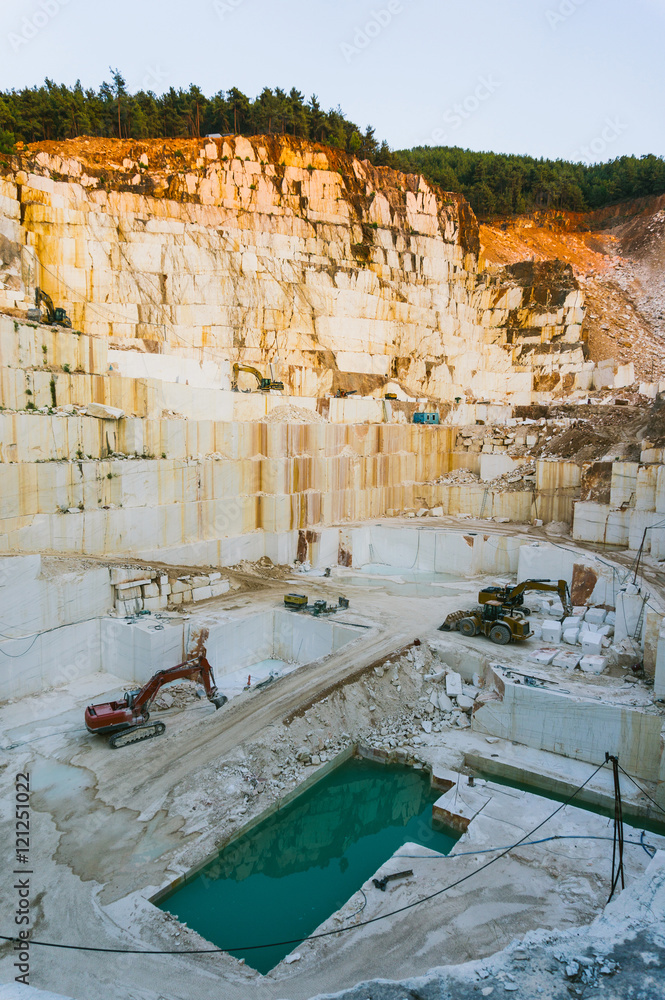  Construction marble quarry