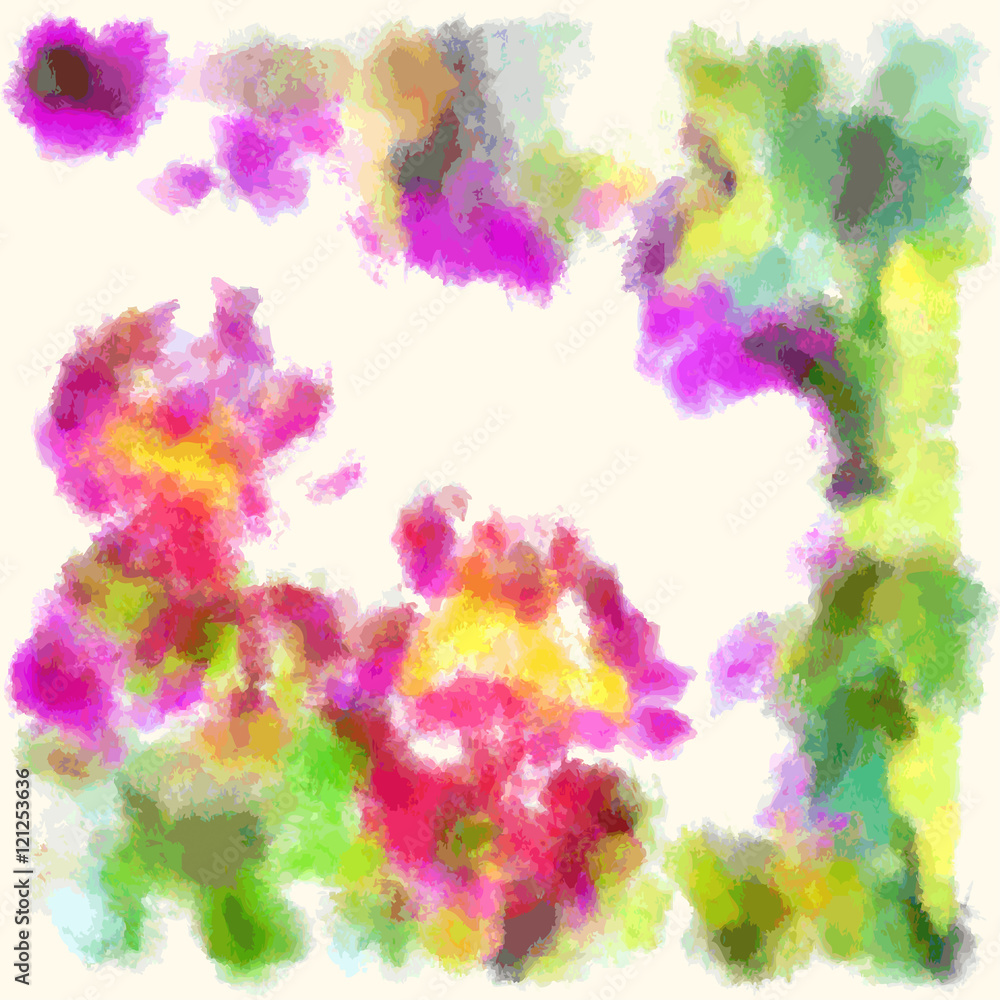 Abstract colorful hand drawn  background.