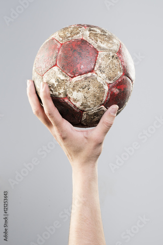 Handball old used ball