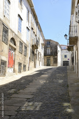 Street of Santa Cristina  in Santiago de Compostela  Spain.