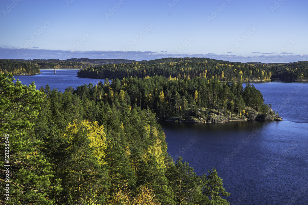 Вид с горы Линнавуори, Финляндия