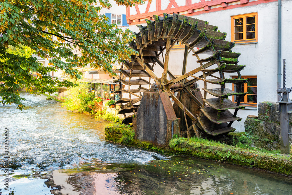 Old Mill in Ulm, Germany - obrazy, fototapety, plakaty 