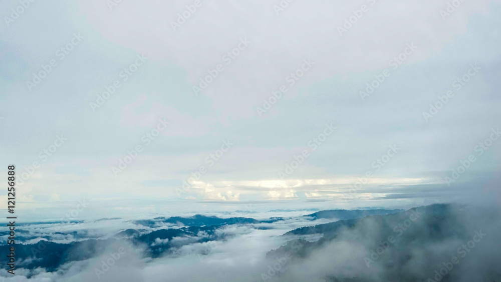 gorgeous nature landscape view mountain and sky in a cloud on the weather cool and lush a forest in kanchanaburi province at thailand gorgeous nature landscape view mountain and sky in a cloud on the weather cool and lush a forest in kanchanaburi province at thailand