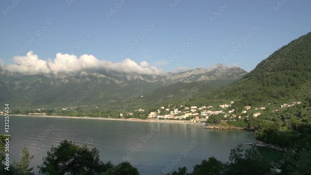 Time lapse Bay Chrisi ammoudia and chrisi Akti, Thassos, Greece Time lapse Bay Chrisi ammoudia and chrisi Akti, Thassos, Greece