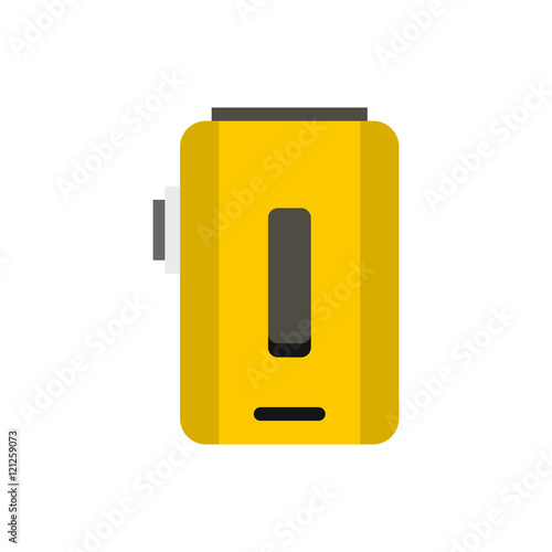 Box mod, vaporizer icon in flat style on a white background vector illustration