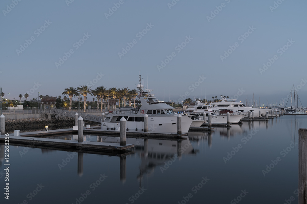 A view of the Cabrillo Way Marina in San Pedro, California. A view of the Cabrillo Way Marina in San Pedro, California.