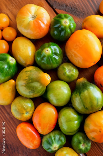 Tomatoes on the table