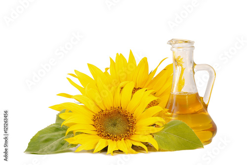 Sunflowers and oil