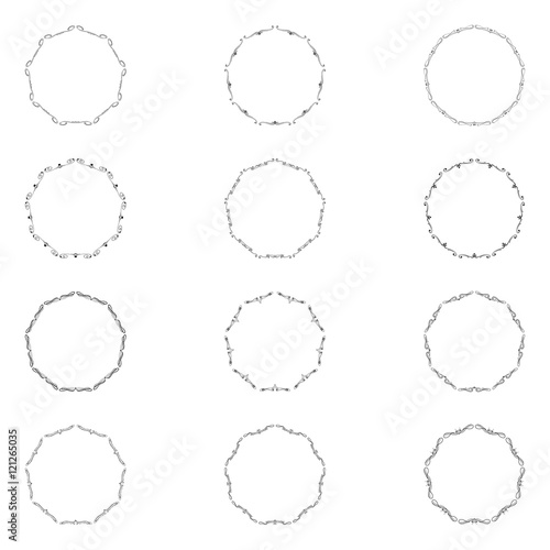 Frame lace ornament
