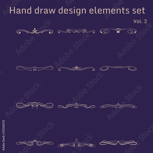 Bunch of simple and elegant design elements
