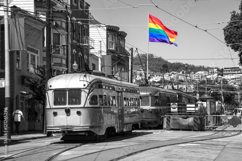 Photography streetcars in San Francisco