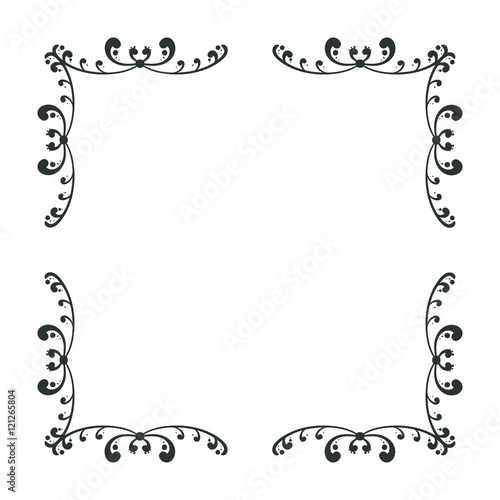 simple and elegant square frame design template