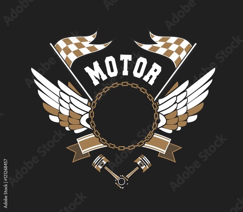 Motorcycle Badge Vectors