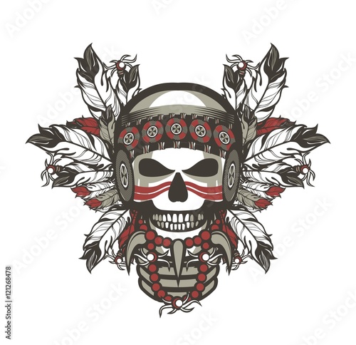 Indian skull chief