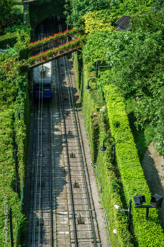 Old Cableway in Bergamo Italy