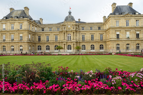  Luxembourg Palace in Luxembourg Garden. Paris, France