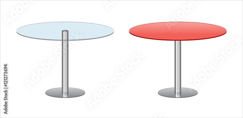 Vector Empty Round Tables