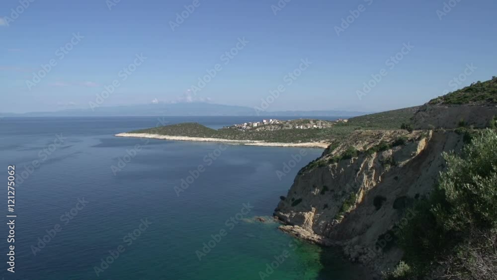 Coast line in front of skala marion Thassos Greece Coast line in front of skala marion Thassos Greece