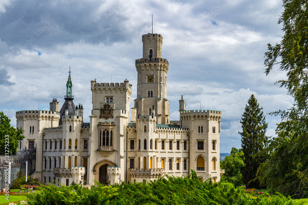 Castle Hluboka, Hluboka nad Vltavou. Czech Republic