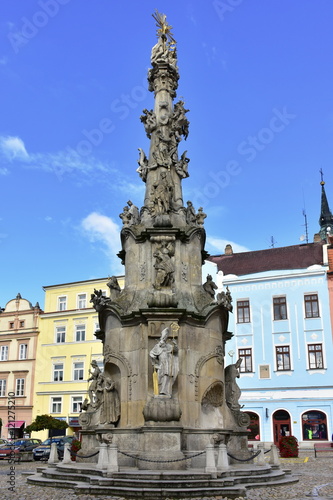 Holy Trinity Sculpture in Jindrichuv Hradec,Czech,