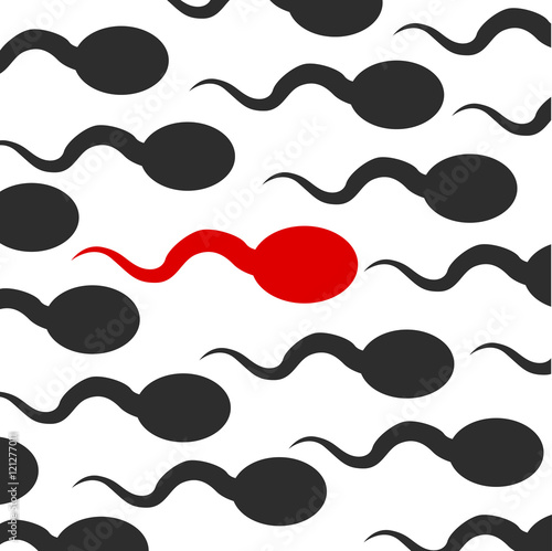Roter Sperma Schwimmer