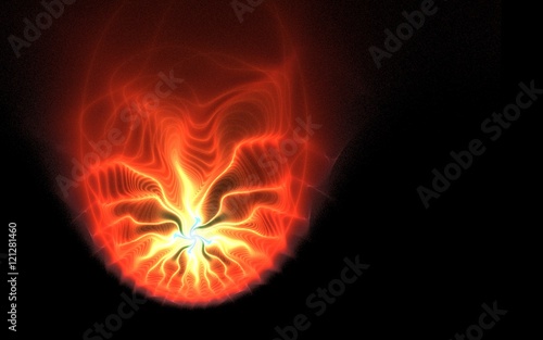Fractal red fireball © mutant59