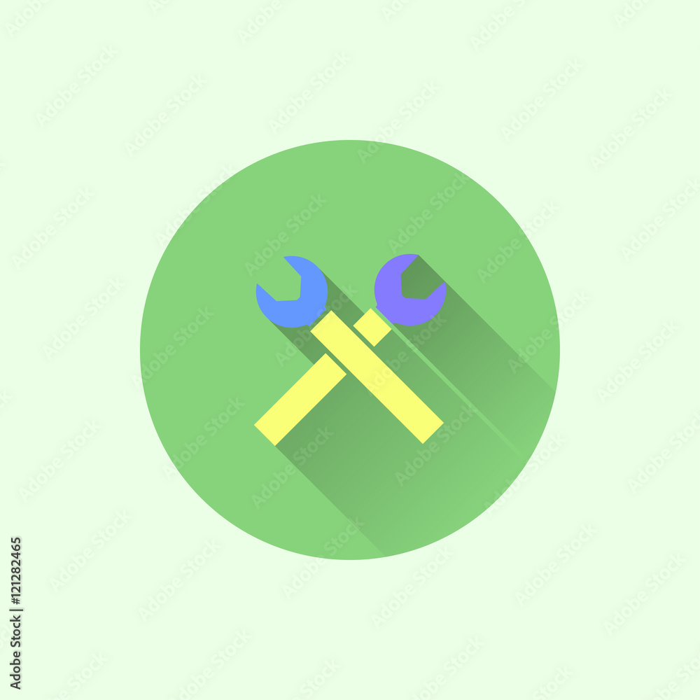 spanner icon. flat style spanner icon. flat style