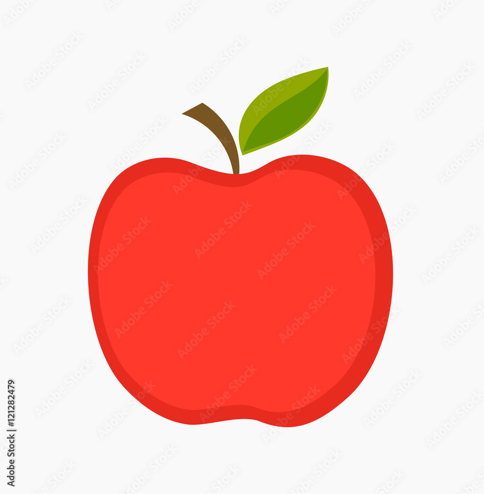 Red apple illustration Red apple illustration