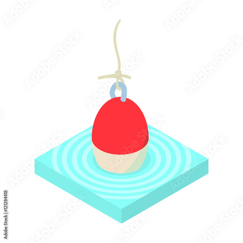 Fishing float icon in cartoon style isolated on white background vector illustration