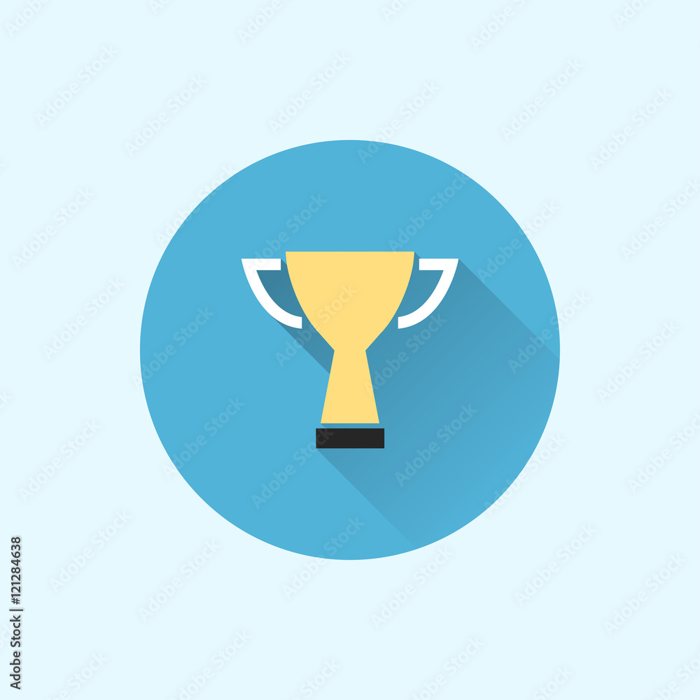 trophy icon. flat style trophy icon. flat style