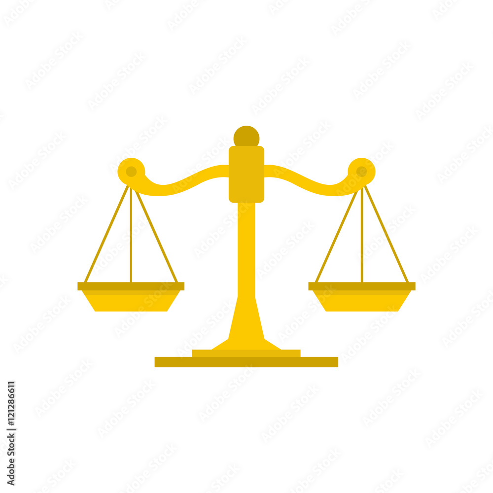 Themis libra icon in flat style isolated on white background. Justice symbol vector illustration Themis libra icon in flat style isolated on white background. Justice symbol vector illustration