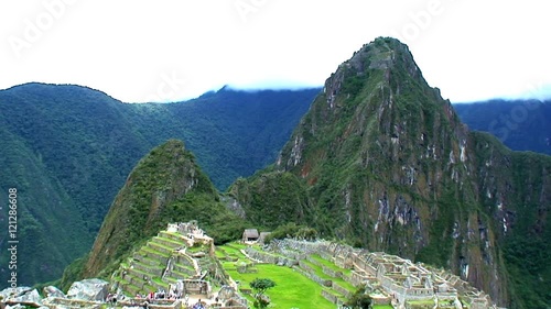 Time lapse from the Machu Picchu in Peru photo