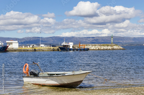 Boats on Vilaxoan fishing port