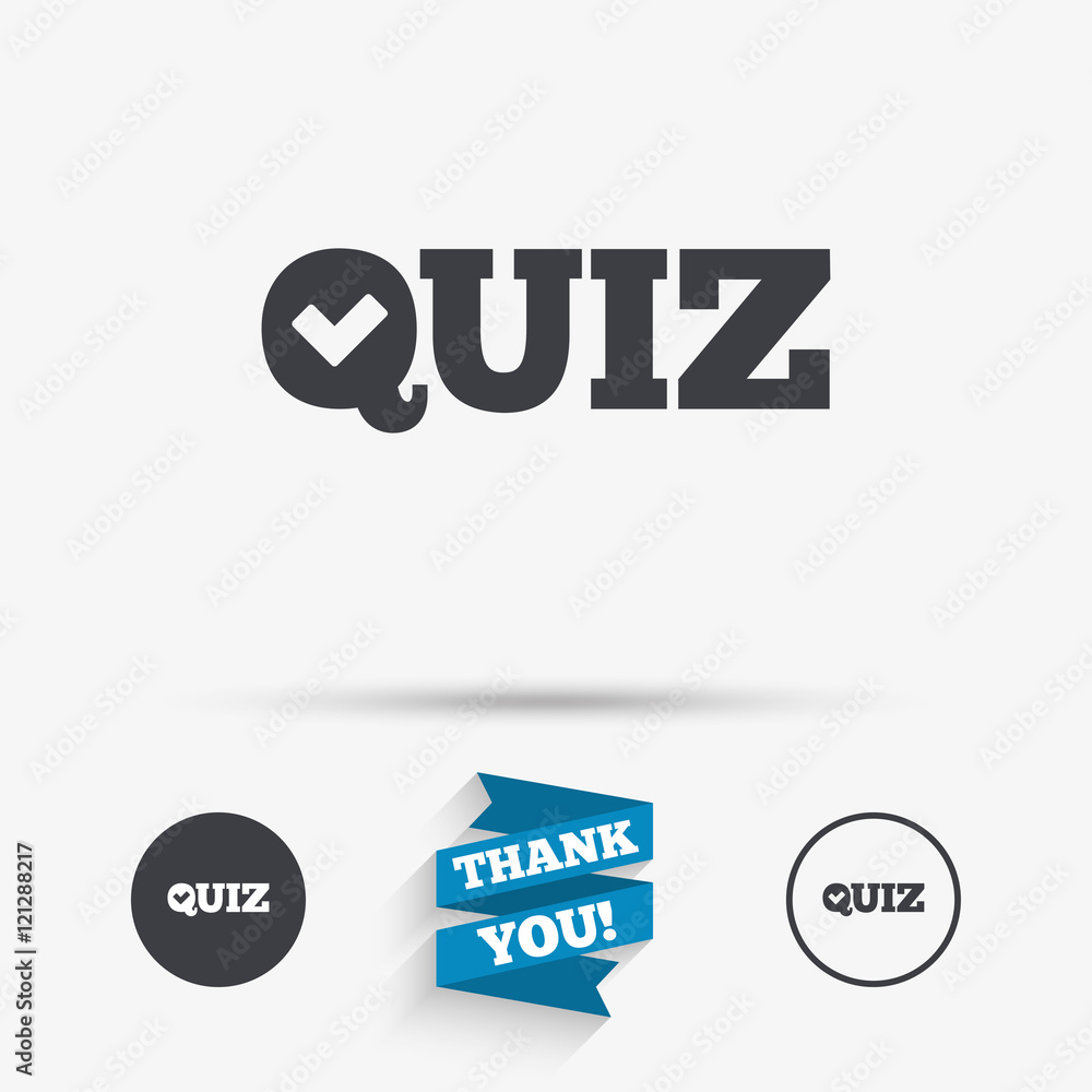 Quiz sign icon. Questions and answers game. Quiz sign icon. Questions and answers game.