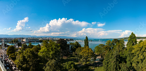 Panoramic view of Geneva, Switzerland