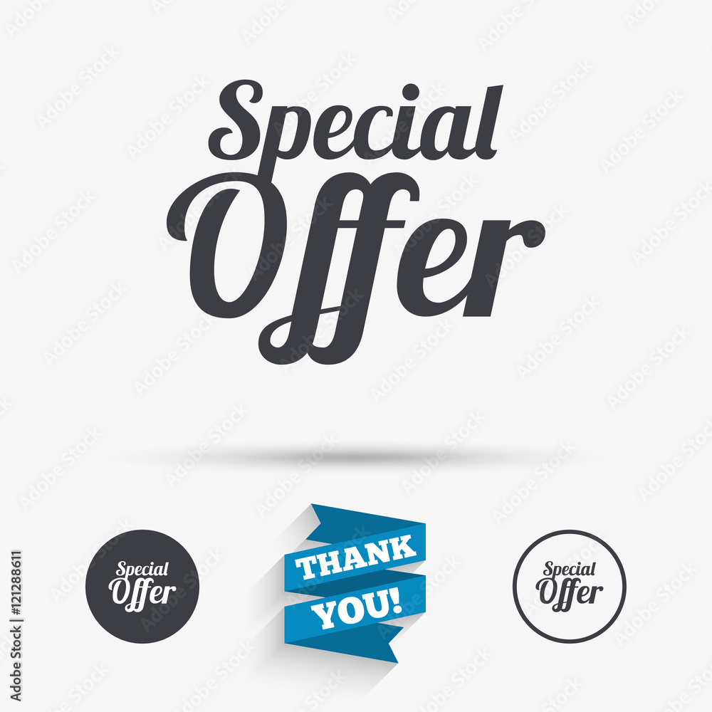 Special offer sign icon. Sale symbol. Special offer sign icon. Sale symbol.