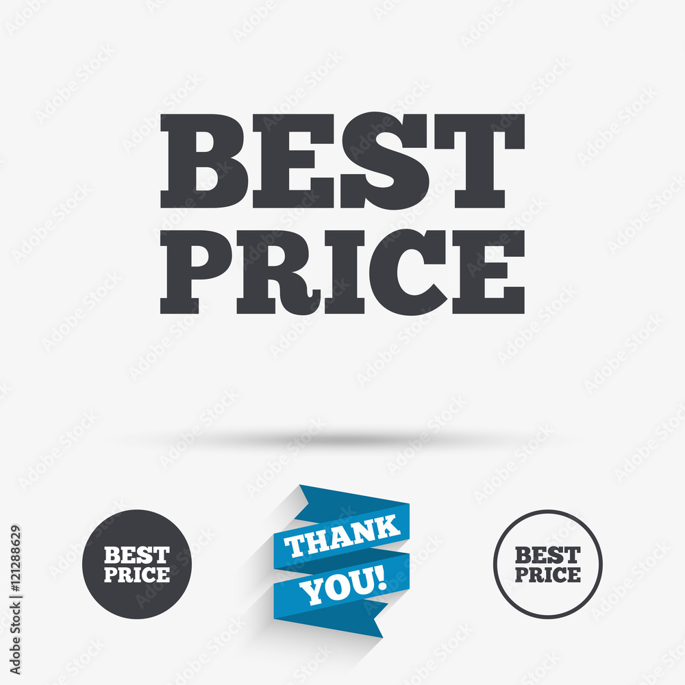 Best price sign icon. Special offer symbol.