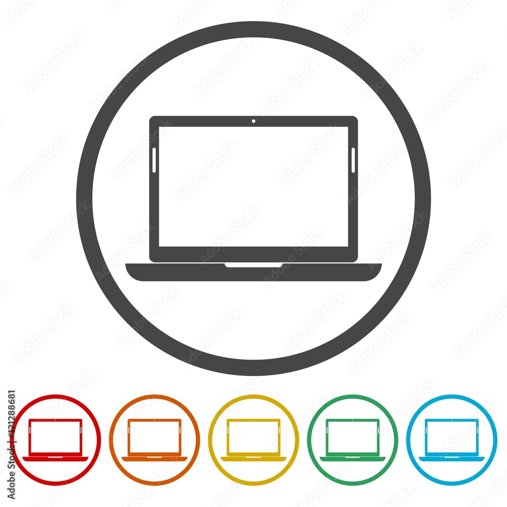 Laptop Simple flat vector. Illustration icon Laptop Simple flat vector. Illustration icon