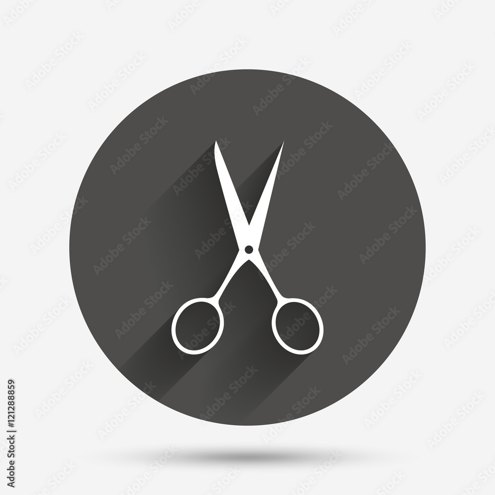 Scissors hairdresser sign icon. Tailor symbol. Scissors hairdresser sign icon. Tailor symbol.