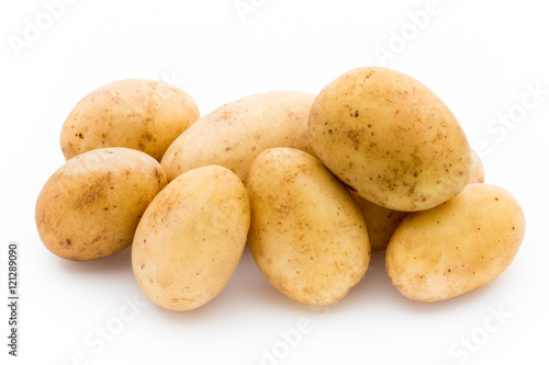 New potato isolated on white background.