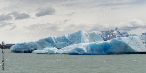 Icebergs in lake, Lake Argentino, Los Glaciares National Park, S